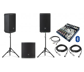 Акустическая система JBL IRX112BT с сабвуфером + микшер | 1700Вт